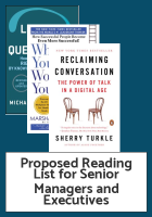 Proposed Reading List for Senior Managers and Executives